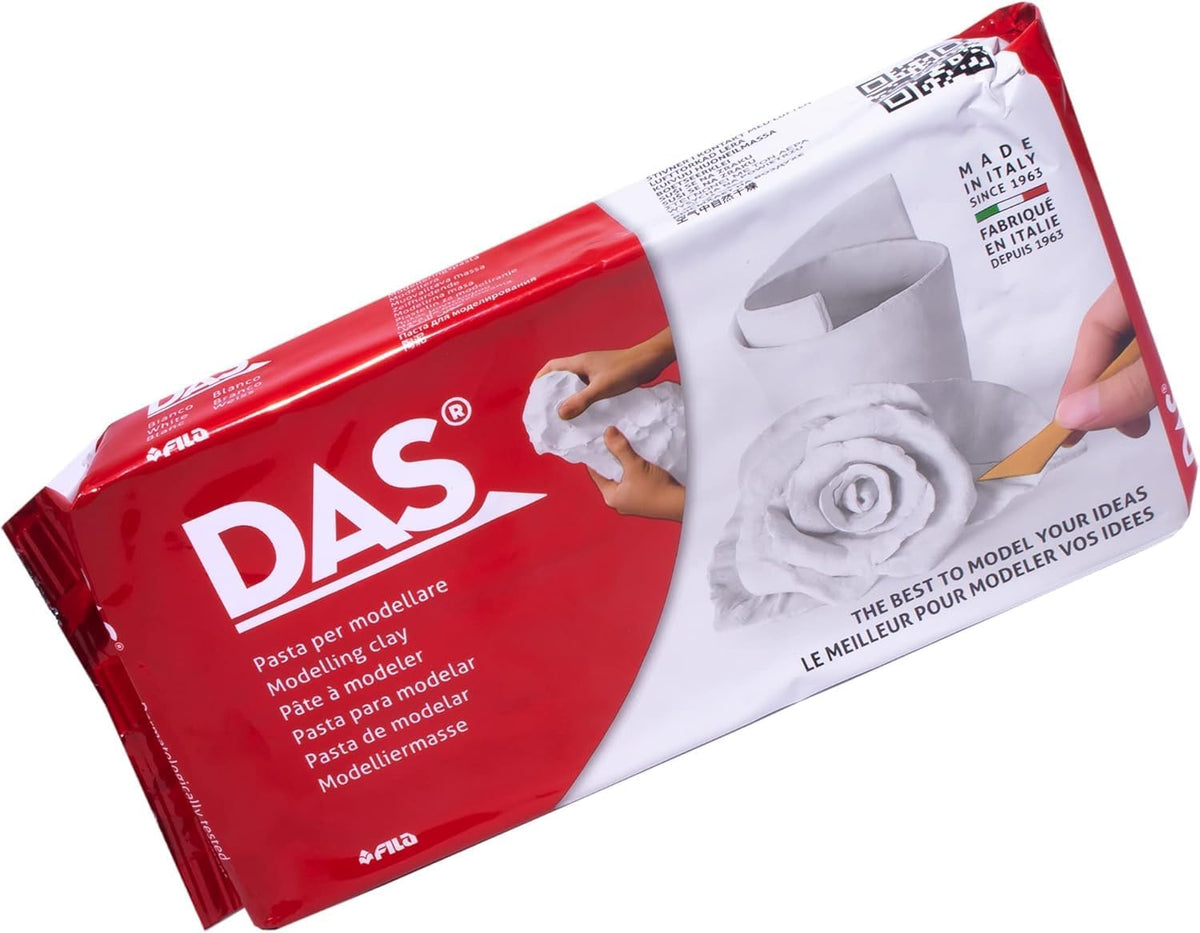 DAS Air-Hardening Modeling Clay, 2.2 Lb. Block, White Color (387500)