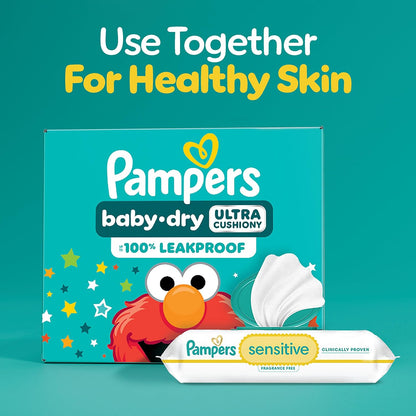 Pampers Diapers - Baby Dry - Size 1, 120 Count, Absorbent Disposable Infant Diaper (Packaging May Vary)