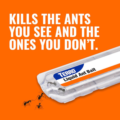 TERRO Ant Killer Bait Stations T300B - Liquid Bait to Eliminate Ants - Bait System - 12 Count Stations for Effective Indoor Ant Control