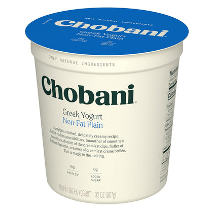 Chobani® Non-Fat Plain Greek Yogurt 32oz