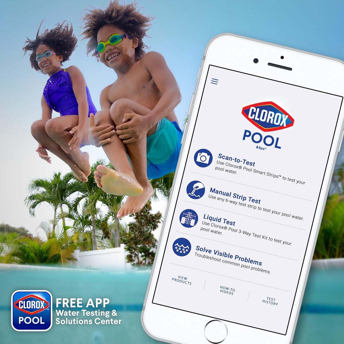 Clorox® Pool&Spa™ Spa Water All-in-One Sanitizer & Shock, Destroys Contaminants, Clears Cloudy Water, 2LB (Pack of 1)