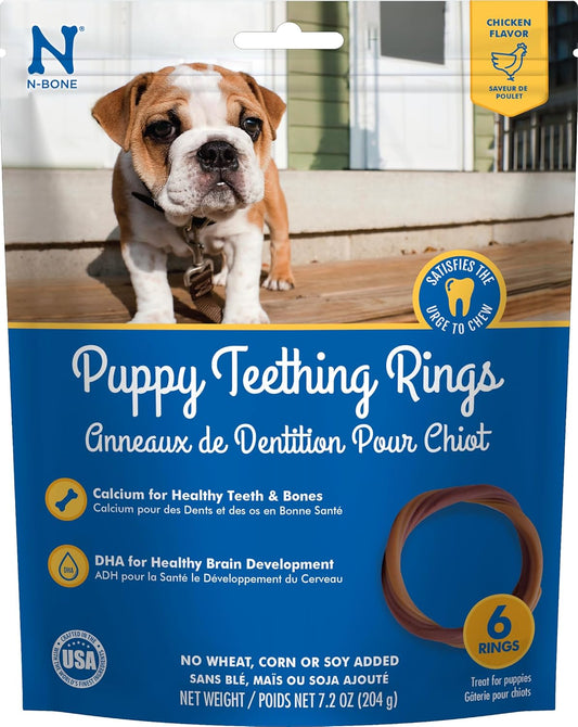 N-Bone Puppy Teething Ring Chicken Flavor (1 Pack Of 6 Rings) (113048)