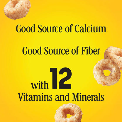 Apple Cinnamon Cheerios, Heart Healthy Gluten Free Breakfast Cereal, Made with Whole Grain Oats, Family Size, 19 oz