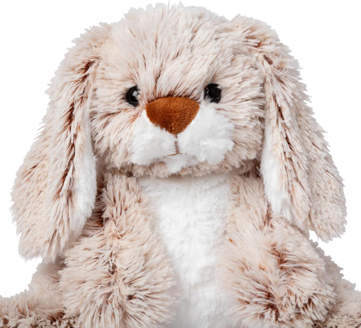 Melissa & Doug Burrow Bunny Stuffed Animal Plushie with Big Feet, Floppy Ears & Fluffy Tail, Adorable Pretend Play Toddler Toys for Girls & Boys 3+