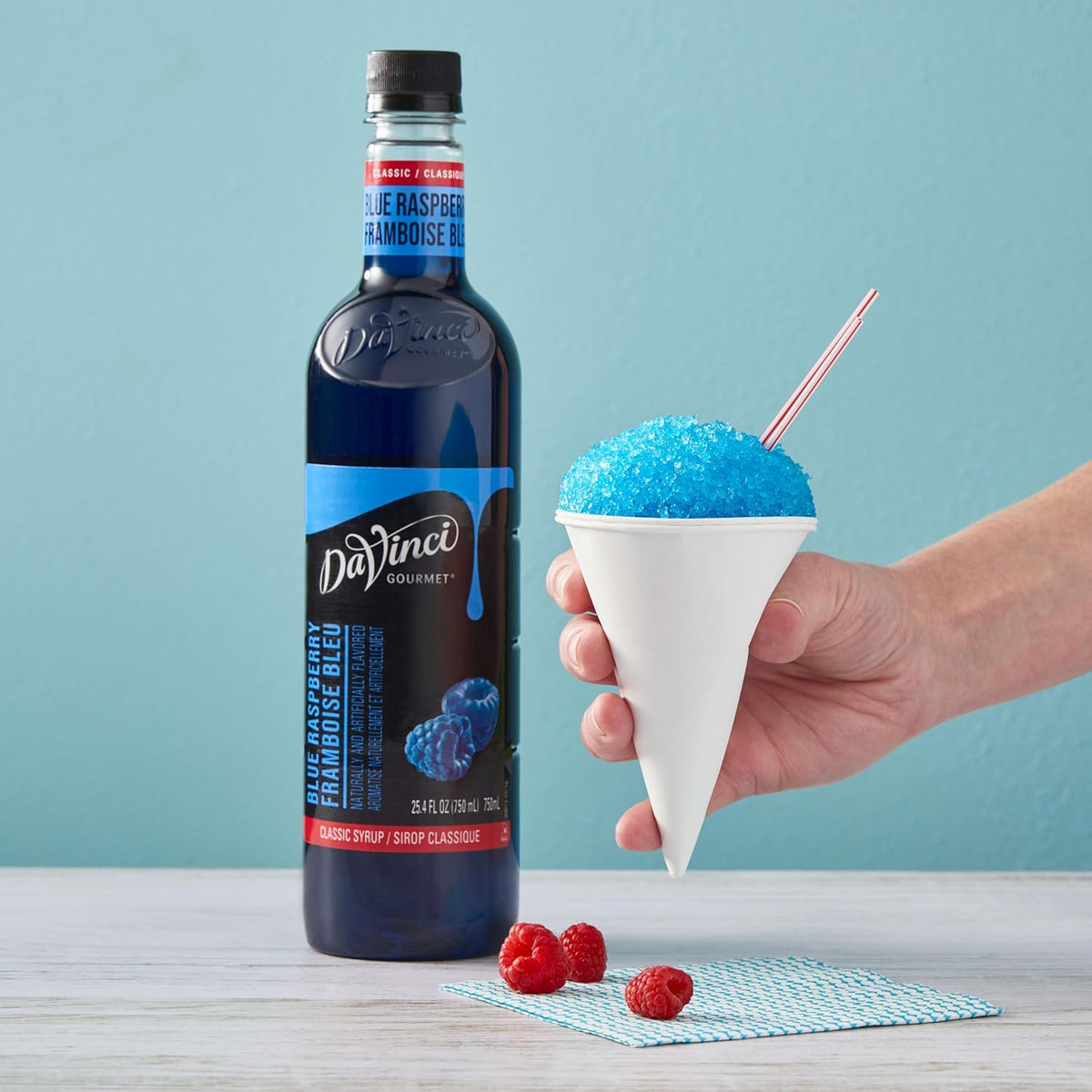 DaVinci Gourmet Classic Blue Raspberry, 25.4 Fluid Ounces (Pack of 1)